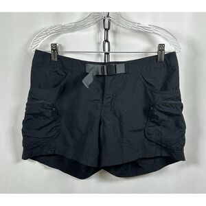 Columbia Women's Black Short Shorts Size S 4L with Belt‎ EUC